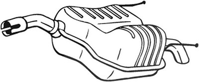 Bosal Endschalldämpfer [Hersteller-Nr. 185-007] für Opel, Vauxhall von BOSAL