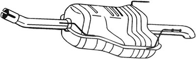 Bosal Endschalldämpfer [Hersteller-Nr. 185-129] für Opel, Vauxhall von BOSAL