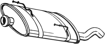 Bosal Endschalldämpfer [Hersteller-Nr. 190-873] für Peugeot von BOSAL
