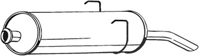 Bosal Endschalldämpfer [Hersteller-Nr. 190-787] für Peugeot von BOSAL