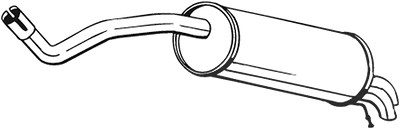Bosal Endschalldämpfer [Hersteller-Nr. 227-021] für Seat, Skoda, VW von BOSAL