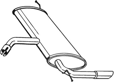 Bosal Endschalldämpfer [Hersteller-Nr. 227-039] für Seat von BOSAL