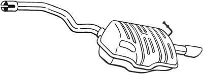 Bosal Endschalldämpfer [Hersteller-Nr. 220-453] für Skoda von BOSAL