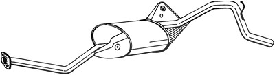 Bosal Endschalldämpfer [Hersteller-Nr. 283-001] für Suzuki von BOSAL