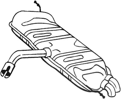 Bosal Endschalldämpfer [Hersteller-Nr. 233-725] für VW von BOSAL