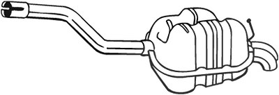 Bosal Endschalldämpfer [Hersteller-Nr. 233-163] für VW von BOSAL