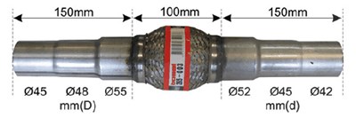 Bosal Flexrohr, Abgasanlage [Hersteller-Nr. 265-003] von BOSAL