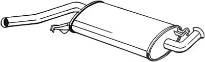 Bosal Mittelschalldämpfer [Hersteller-Nr. 105-215] für Audi von BOSAL