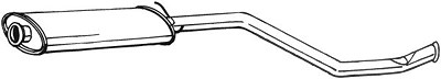 Bosal Mittelschalldämpfer [Hersteller-Nr. 281-665] für Citroën, Peugeot von BOSAL