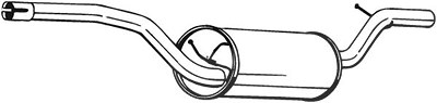 Bosal Mittelschalldämpfer [Hersteller-Nr. 280-257] für Ford von BOSAL