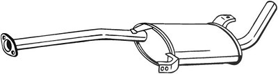 Bosal Mittelschalldämpfer [Hersteller-Nr. 279-125] für Nissan von BOSAL