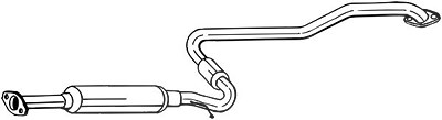 Bosal Mittelschalldämpfer [Hersteller-Nr. 286-133] für Nissan von BOSAL