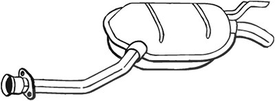 Bosal Mittelschalldämpfer [Hersteller-Nr. 175-123] für Mercedes-Benz von BOSAL