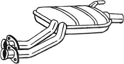 Bosal Mittelschalldämpfer [Hersteller-Nr. 175-237] für Mercedes-Benz von BOSAL