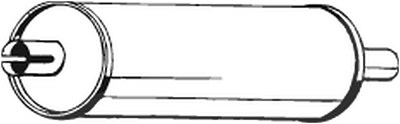 Bosal Mittelschalldämpfer [Hersteller-Nr. 176-401] für Mercedes-Benz von BOSAL