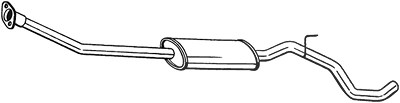 Bosal Mittelschalldämpfer [Hersteller-Nr. 286-277] für Nissan von BOSAL
