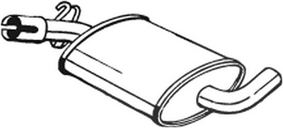 Bosal Mittelschalldämpfer [Hersteller-Nr. 233-407] für Seat, VW von BOSAL