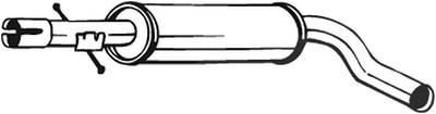 Bosal Mittelschalldämpfer [Hersteller-Nr. 220-663] für Skoda von BOSAL