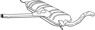 Bosal Mittelschalldämpfer [Hersteller-Nr. 282-563] für Skoda von BOSAL