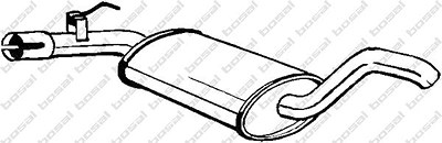 Bosal Mittelschalldämpfer [Hersteller-Nr. 233-695] für VW von BOSAL