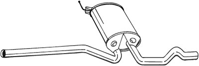 Bosal Mittelschalldämpfer [Hersteller-Nr. 282-703] für VW von BOSAL