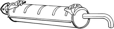Bosal Mittelschalldämpfer [Hersteller-Nr. 233-565] von BOSAL