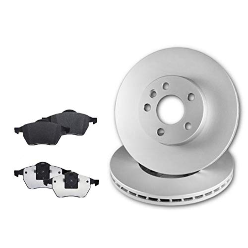 BOSCH 2 Bremsscheiben voll + Bremsbeläge für Mercedes W124 100-Klasse W202 von BOSCH Bundle