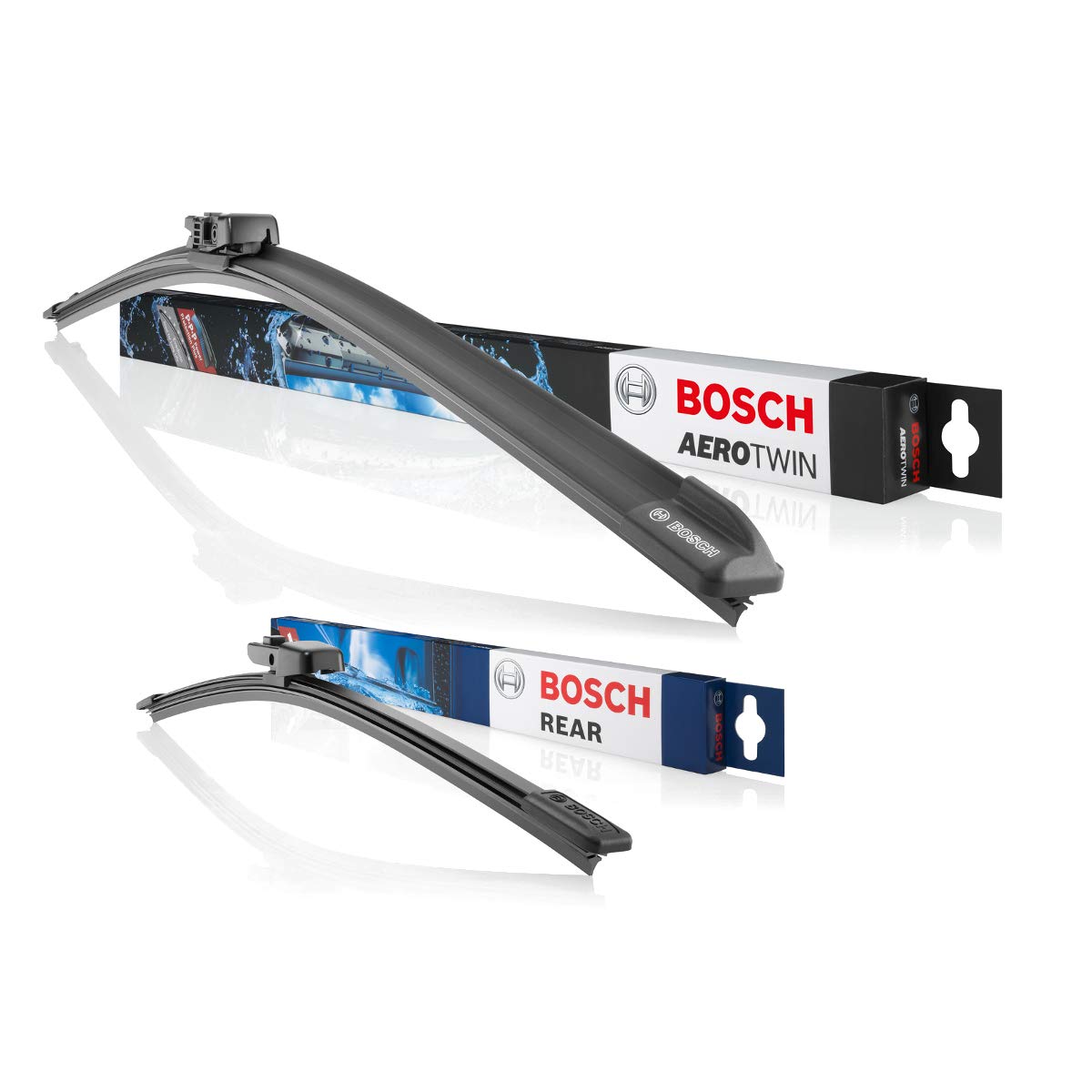 Bosch Scheibenwischer Heckwischer Vorne + Hinten, Aerotwin Spoiler A620S + A383H, Wischer Scheibenwischerblätter Set für Frontscheibe und Heckscheibe, Passend für - SKODA OCTAVIA III Combi (5E5, 5E6) von BOSCH bundle