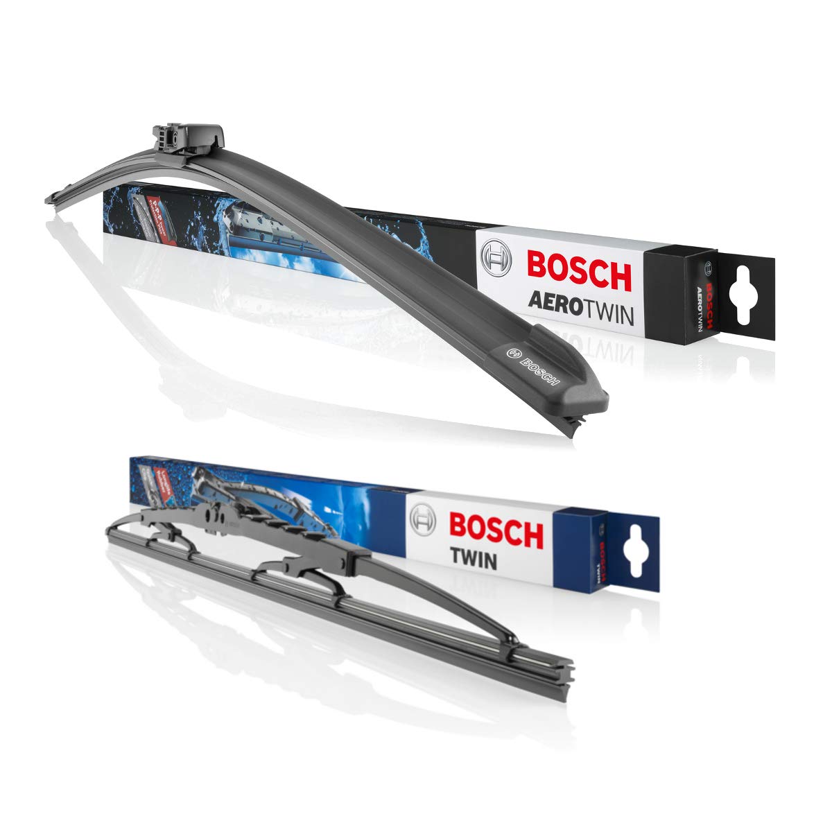 Set Bosch Multi-Clip Wischer Wischerblatt Wischerblätter Scheibenwischer Scheibenwischerblätter Aerotwin AM468S + Heckwischer Heckwischerblatt Heckscheibenwischer H304 von BOSCH Bundle