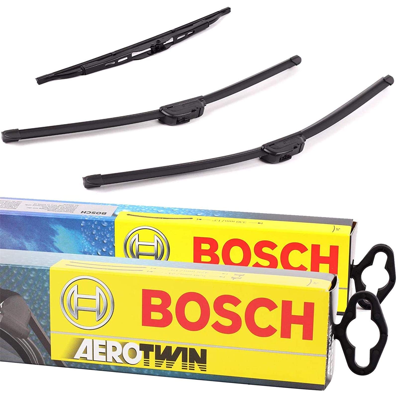 Set Bosch Wischer Wischerblatt Wischerblätter Scheibenwischer Scheibenwischerblätter Aerotwin AR997S + Heckwischer Heckwischerblatt Heckscheibenwischer H402 von BOSCH Bundle