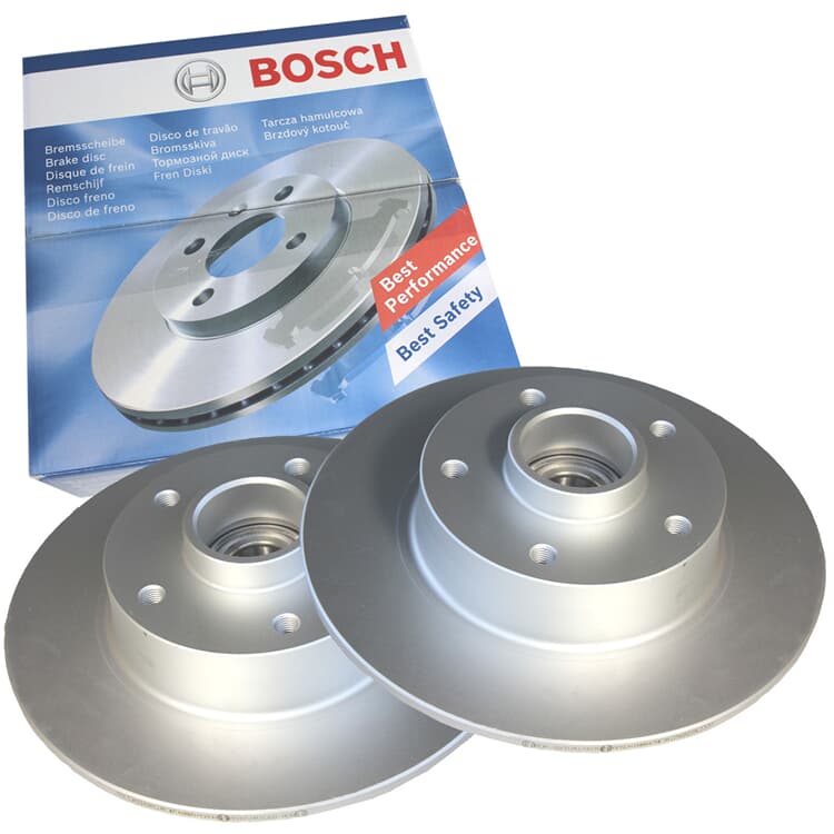 2 Bosch Bremsscheiben hinten BMW 5er E34 von BOSCH