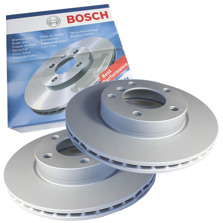 2 Bosch Bremsscheiben vorne Fiat 500l Doblo Opel Combo von BOSCH