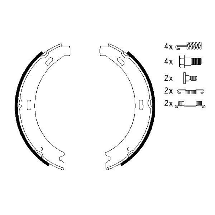 Bosch Bremsbackensatz hinten Mercedes E-Klasse Bosch Bremsbackensatz hinten Mercedes E-Klasse von BOSCH