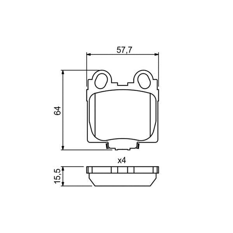 Bosch Bremsbel?ge hinten Lexus Gs Is Sc von BOSCH