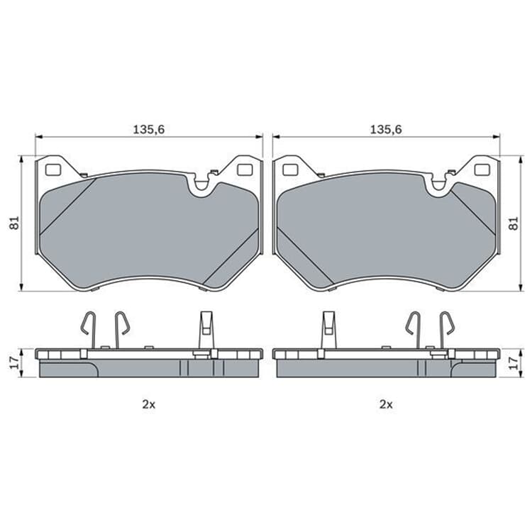 Bosch Bremsbel?ge vorne Audi Q5 Bosch Bremsbel?ge vorne Audi Q5 von BOSCH