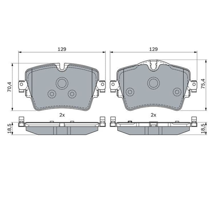 Bosch Bremsbel?ge vorne BMW 1er 2er 3er 4er 5er X1 X2 X3 X4 Z4 Mini Mini von BOSCH