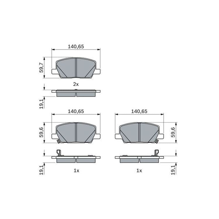 Bosch Bremsbel?ge vorne Chevrolet Trax Opel Insignia Mokka Bosch Bremsbel?ge vorne Chevrolet Trax Opel Insignia Mokka von BOSCH