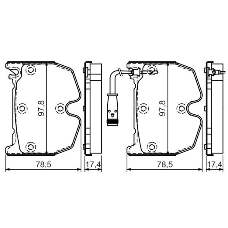 Bosch Bremsbel?ge vorne Mercedes Cls E-Klasse S-Klasse Sl Bosch Bremsbel?ge vorne Mercedes Cls E-Klasse S-Klasse Sl von BOSCH