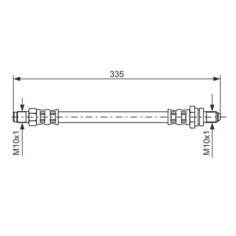 Bosch Bremsschlauch hinten Ford Fiesta Puma von BOSCH