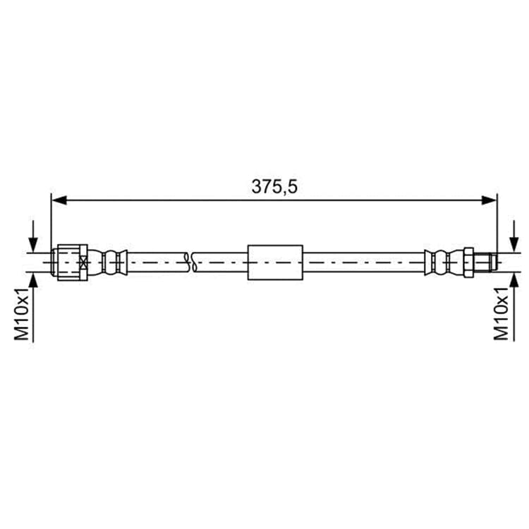 Bosch Bremsschlauch hinten Mercedes Cls E-Klasse Bosch Bremsschlauch hinten Mercedes Cls E-Klasse von BOSCH