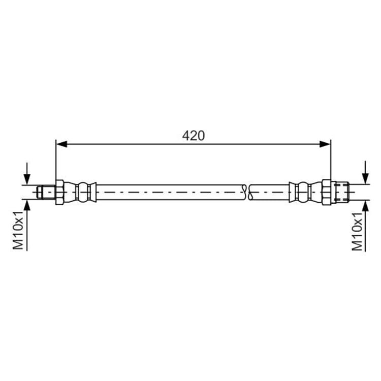 Bosch Bremsschlauch hinten Mercedes Coupe S-Klasse Sl T1 T1/Tn T2/Ln1 Bosch Bremsschlauch hinten Mercedes Coupe S-Klasse Sl T1 T1/Tn T2/Ln1 von BOSCH