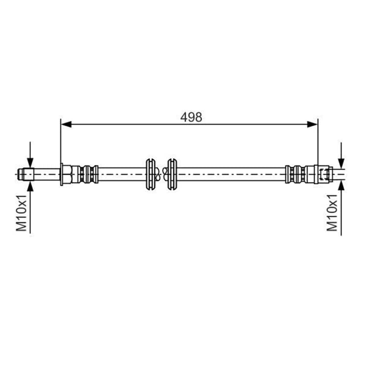 Bosch Bremsschlauch vorne Mercedes Viano Vito von BOSCH
