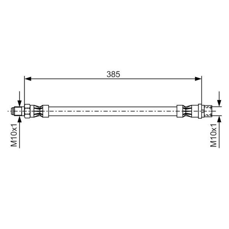 Bosch Bremsschlauch vorne Mercedes von BOSCH