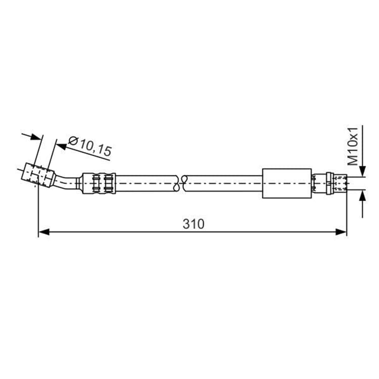 Bosch Bremsschlauch vorne Opel Combo Corsa Tigra von BOSCH