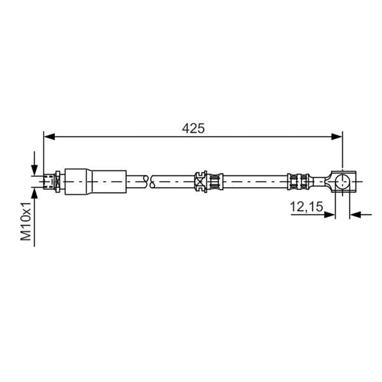 Bosch Bremsschlauch vorne Opel Signum Vectra Saab 9-3 9-3x Bosch Bremsschlauch vorne Opel Signum Vectra Saab 9-3 9-3x von BOSCH