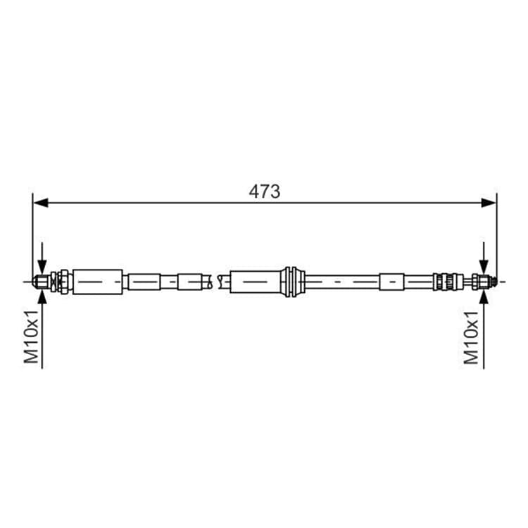 Bosch Bremsschlauch vorne links Ford Ka Bosch Bremsschlauch vorne links Ford Ka von BOSCH