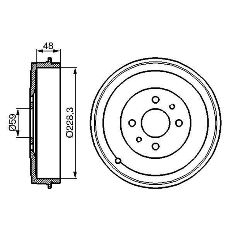 Bosch Bremstrommel Alfa Romeo Fiat Lancia von BOSCH