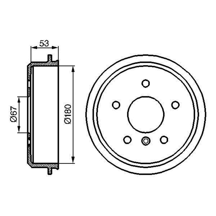 Bosch Bremstrommel Mercedes A-Klasse Bosch Bremstrommel Mercedes A-Klasse von BOSCH
