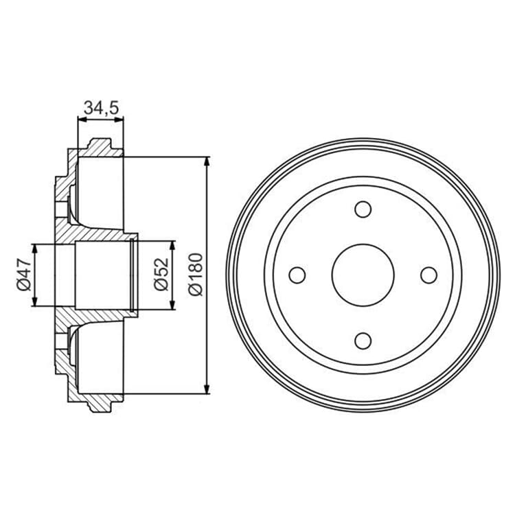 Bosch Bremstrommel Opel Agila Suzuki Alto Ignis Bosch Bremstrommel Opel Agila Suzuki Alto Ignis von BOSCH