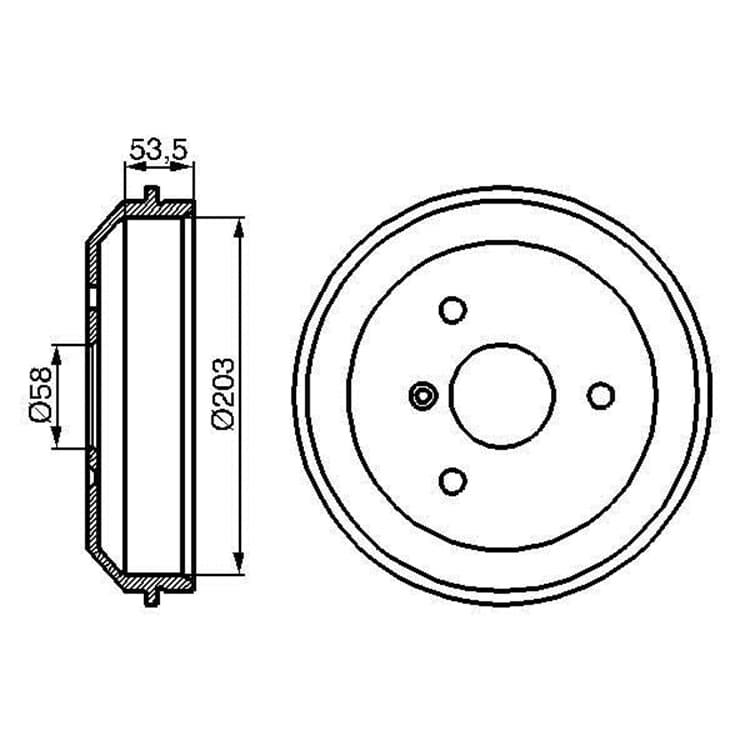 Bosch Bremstrommel Smart Cabrio City-Coupe Crossblade Fortwo Roadster Bosch Bremstrommel Smart Cabrio City-Coupe Crossblade Fortwo Roadster von BOSCH